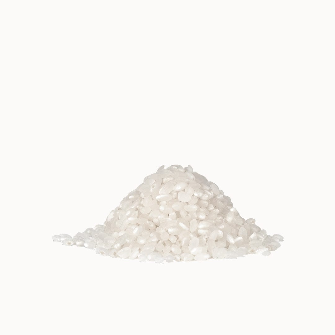 a pile of white rice