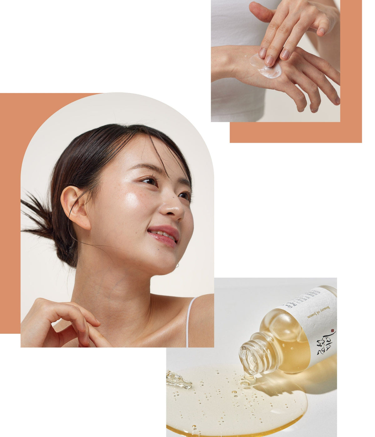 a woman applying cream on her hand