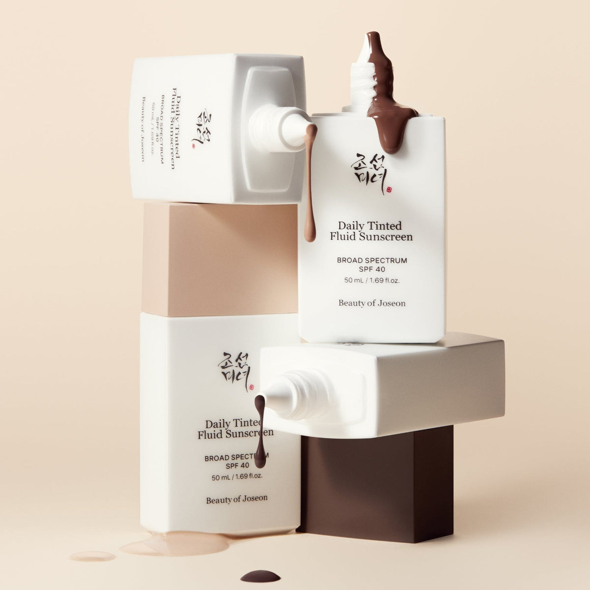 a group of white containers with liquid dripping from them