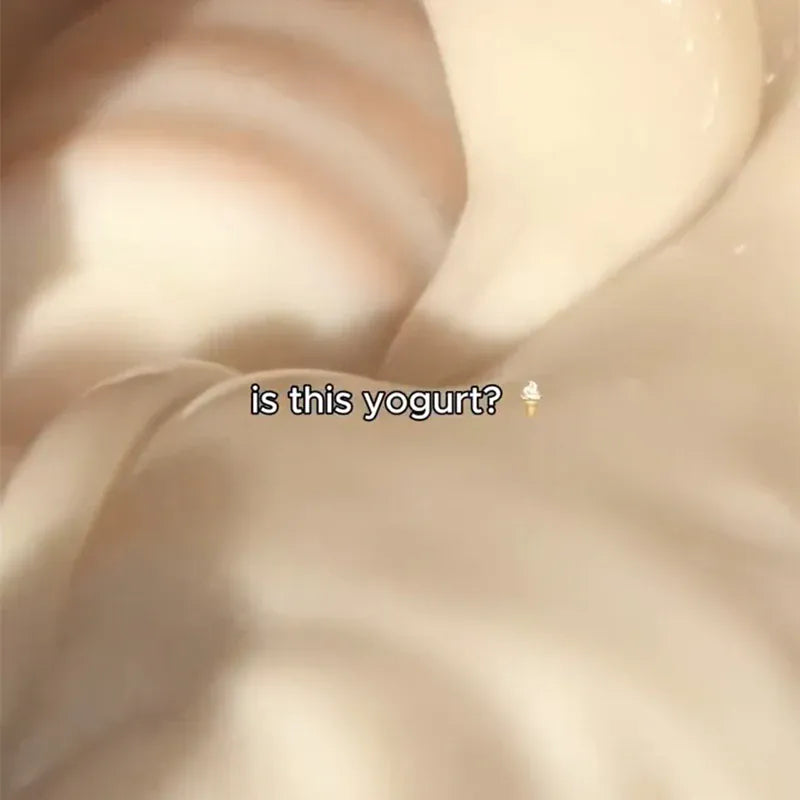 a close up of a yogurt