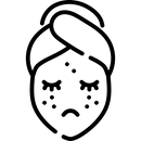 a black background with a black square